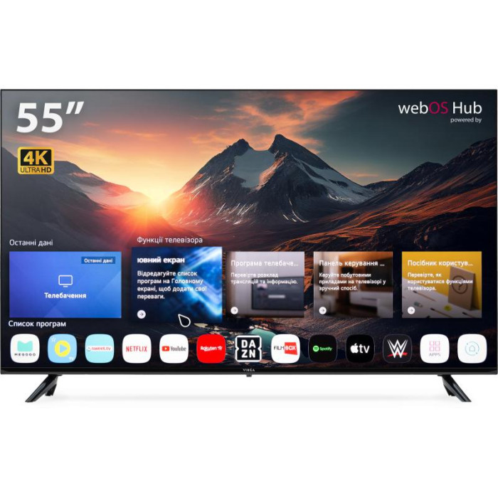Телевізор VINGA S55UHD25QWEB купити у Київі, Харкові, Дніпрі, Одесі, Запоріжжі, Львові магазин TopTv