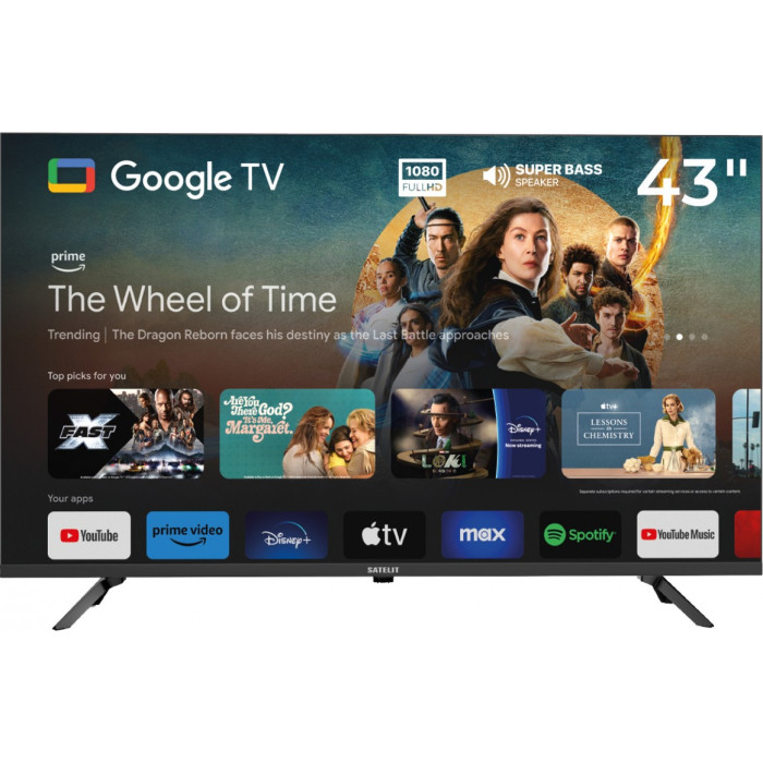 Телевізор SATELIT 43F9500GS Smart купити у Київі, Харкові, Дніпрі, Одесі, Запоріжжі, Львові магазин TopTv