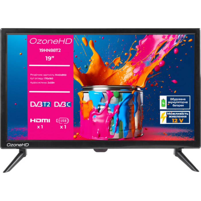 Телевизор OZONEHD 19HN88T2 купить в Киеве, Харькове, Днепре, Запорожье. Одессе, Львове магазин TOP TV