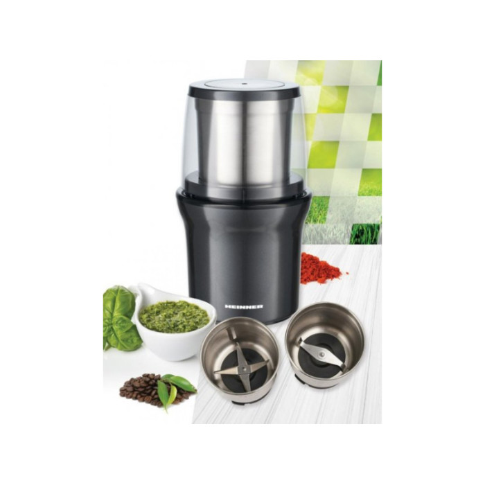 Кавомолка HEINNER HCG-200DGIX2