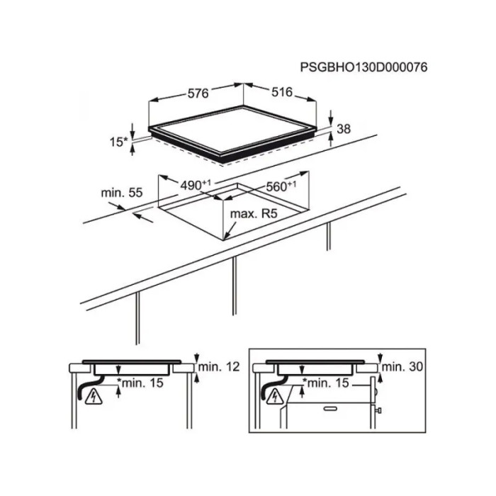 Варильна поверхня ELECTROLUX CME6436KX