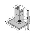 Витяжка VENTOLUX ITALIA 60 INOX (900) PB