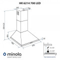 Витяжка MINOLA HK6214I700 LED