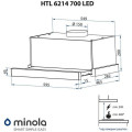 Витяжка MINOLA HTL6214I700LED