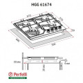 Варочная поверхность PERFELLI HGG61674BL