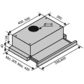 Витяжка VENTOLUX GARDA 60 CREMA (700) SLIM