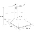 Витяжка PYRAMIDA KH50(1000)WH