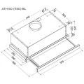 Витяжка PYRAMIDA ATH60(1150)BL
