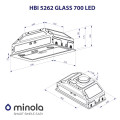 Витяжка MINOLA HBI 5262 BL GLASS 700 LED