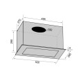 Витяжка VENTOLUX PUNTO 52BG (1200) TRC SQL MM