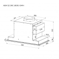 Витяжка PYRAMIDA ABH52SRC(800)GWH