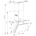 Витяжка PYRAMIDA NR-MG60MWH