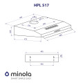 Витяжка MINOLA HPL 517 WH