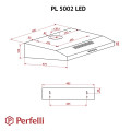 Витяжка PERFELLI PL 5002 I LED