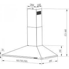 Вытяжка INTERLINE UNNA X A/60 PB/2/T