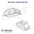 Витяжка MINOLA HBI 52621 BL GLASS 700 LED