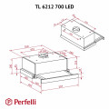 Витяжка PERFELLI TL 6212 I 700 LED