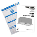 Витяжка ELEYUS UNIA 1200 LED 52 WH
