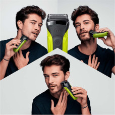 Электробритва BRAUN Series 3 300BT Black/Green