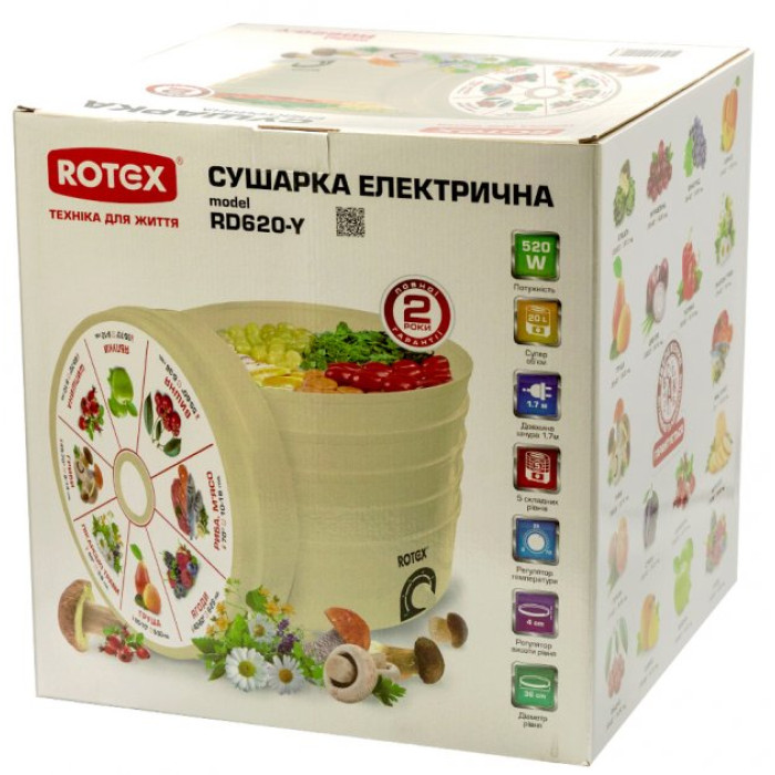 Сушка для продуктів ROTEX RD620-Y