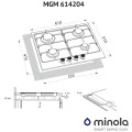 Варочная поверхность MINOLA MGM 614204 WH