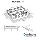 Варильна поверхня MINOLA MGM 616224 WH