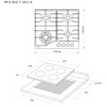 Варильна поверхня PYRAMIDA PFG 641 T WH A