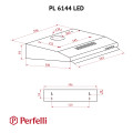 Витяжка PERFELLI PL 6144 BL LED