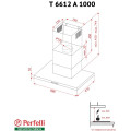 Витяжка PERFELLI T 6612 A 1000 IV LED