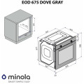 Духова шафа MINOLA EOD 675 Dove Gray