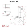 Витяжка PERFELLI DN 6142 BL LED