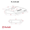 Витяжка PERFELLI PL 5144 BL LED
