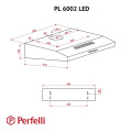Витяжка PERFELLI PL 6002 BL LED