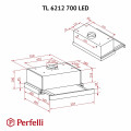 Витяжка PERFELLI TL 6212 Full BL 700 LED