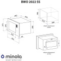 Мікрохвильова піч MINOLA BWO 2022 SS