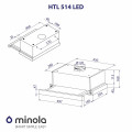 Витяжка MINOLA HTL 514 BL LED