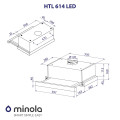 Витяжка MINOLA HTL 614 BL LED