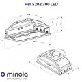 Витяжка MINOLA HBI 5202 WH 700 LED