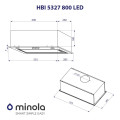 Витяжка MINOLA HBI 5327 WH 800 LED