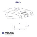 Витяжка MINOLA HPL 614 WH купити у Київі магазин TopTv