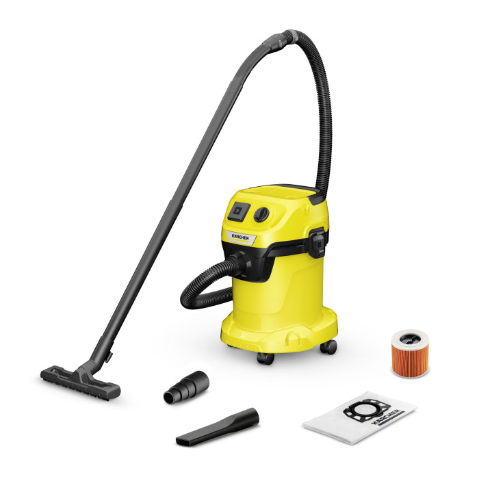 Пилосос KARCHER WD3P V-17/4/20 (1.628-170.0) купити у Київі, Харкові, Дніпрі, Одесі, Запоріжжі, Львові магазин TopTv