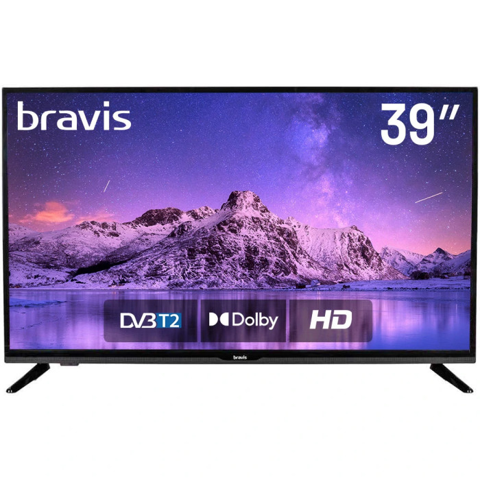 Телевізор BRAVIS LED-39G5000 + T2 купити у Київі, Харкові, Дніпрі, Одесі, Запоріжжі, Львові магазин TopTv