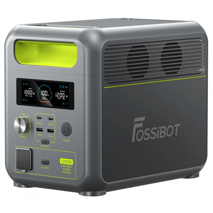 Портативная электростанция FOSSIBOT F1200 купить в Киеве, Харькове, Днепре, Запорожье. Одессе, Львове магазин TOP TV
