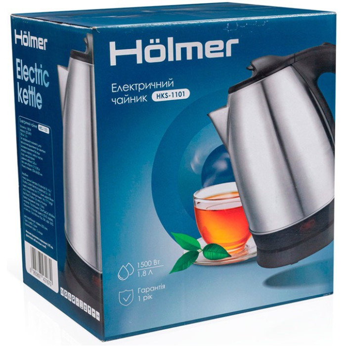 Електрочайник HOLMER HKS-1101 купити у Київі, Харкові, Дніпрі, Одесі, Запоріжжі, Львові магазин TopTv