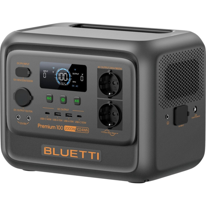 Портативна електростанція BLUETTI Premium 100V2 купити у Київі, Харкові, Дніпрі, Одесі, Запоріжжі, Львові магазин TopTv