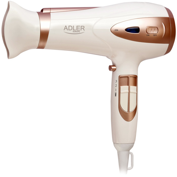 Фен ADLER AD2248 white champagne купити у Київі, Харкові, Дніпрі, Одесі, Запоріжжі, Львові магазин TopTv