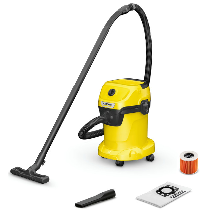 Пилосос KARCHER WD3 (1.628-130.0) купити у Київі, Харкові, Дніпрі, Одесі, Запоріжжі, Львові магазин TopTv