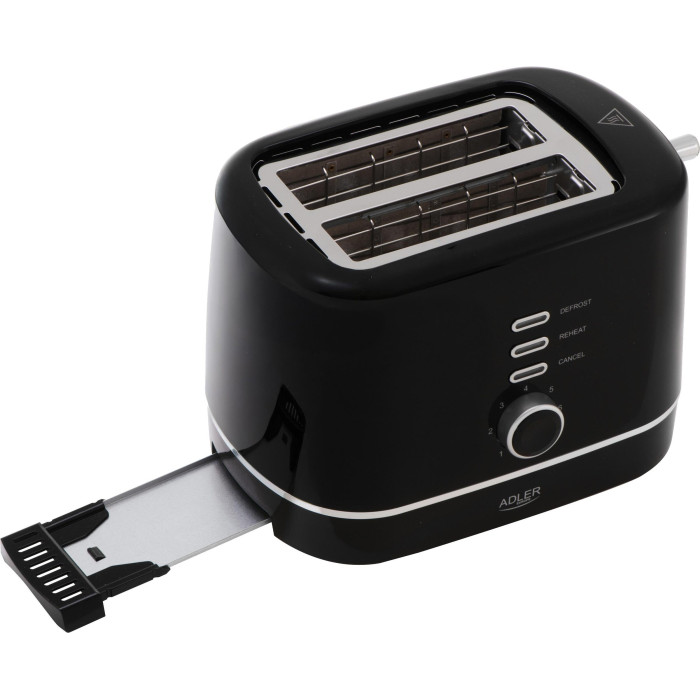 Тостер ADLER AD3224 black купити у Київі, Харкові, Дніпрі, Одесі, Запоріжжі, Львові магазин TopTv