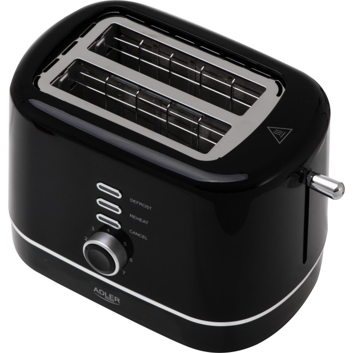 Тостер ADLER AD3224 black купити у Київі, Харкові, Дніпрі, Одесі, Запоріжжі, Львові магазин TopTv