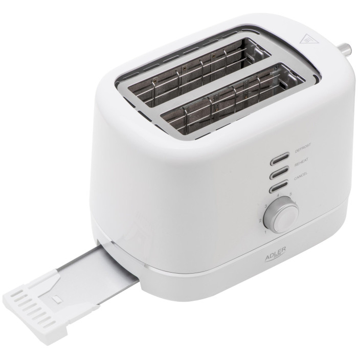 Тостер ADLER AD3224 white купити у Київі, Харкові, Дніпрі, Одесі, Запоріжжі, Львові магазин TopTv
